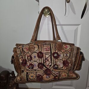 Bohemian Embroidered Tote Bag